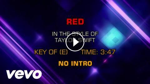 Taylor Swift Red Karaoke
